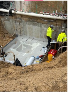 well construction at library