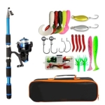 Fishing Kit, rod case, fishing lures 