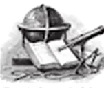 Drawing of globle, book and telescope.