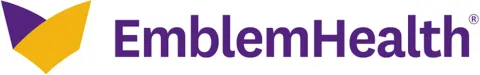 Emblem Health in purple lettering.
