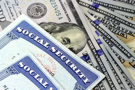 picture of social security card and money