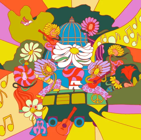 flower power new york botanical garden logo