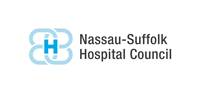 Nassau Suffolk Hospital Council with a blue "H" 