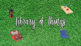 Library of Things Logo on green background